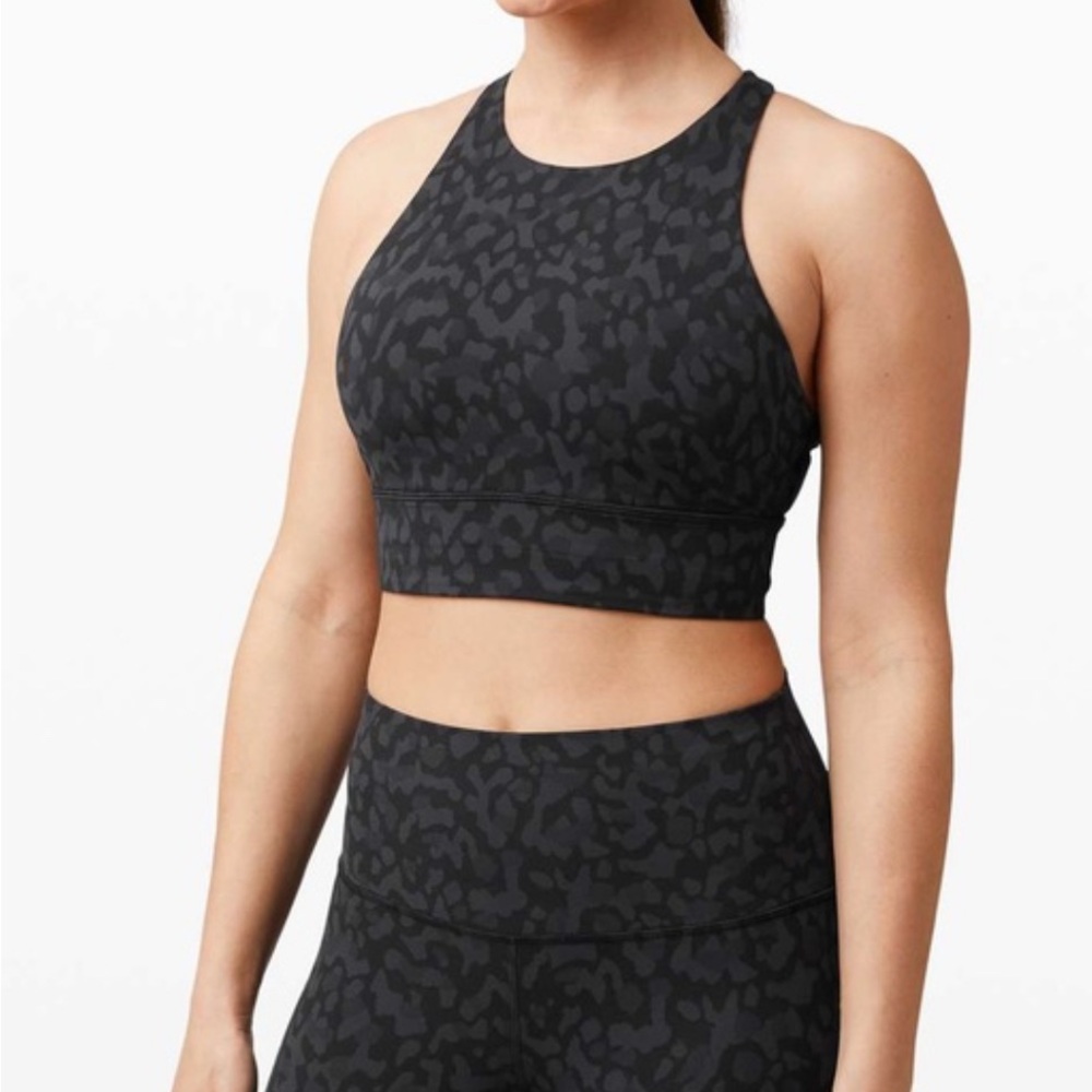 Lululemon Energy Bra High-Neck Longline Intertwined Camo